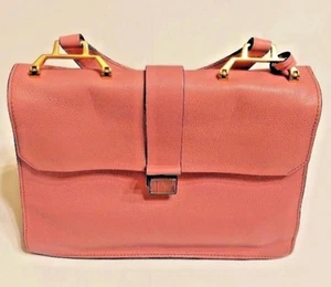 Miu Miu Goatskin Madras Top Handle Bag Pink 100% Authentic - Picture 1 of 11