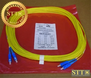 OFS DUAL FIBER CABLE WITH DUAL SC/SC ENDS SM 80 FT NEW - Picture 1 of 1