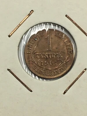 Francia 1 céntimo Dupré 1901 (8-38) Foto 1 de 4