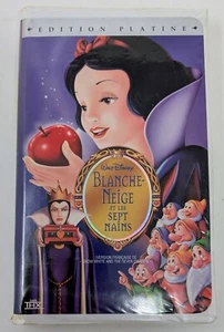 Blanche-neige et les sept nains VHS Platinum(1937) - NTSC - French - VG (Tested) - Picture 1 of 9