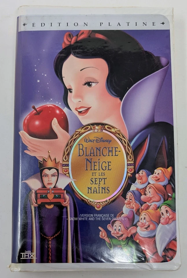 Blanche-neige et les sept nains VHS Platinum(1937) - NTSC - French - VG (Tested) - Image 1 of 4