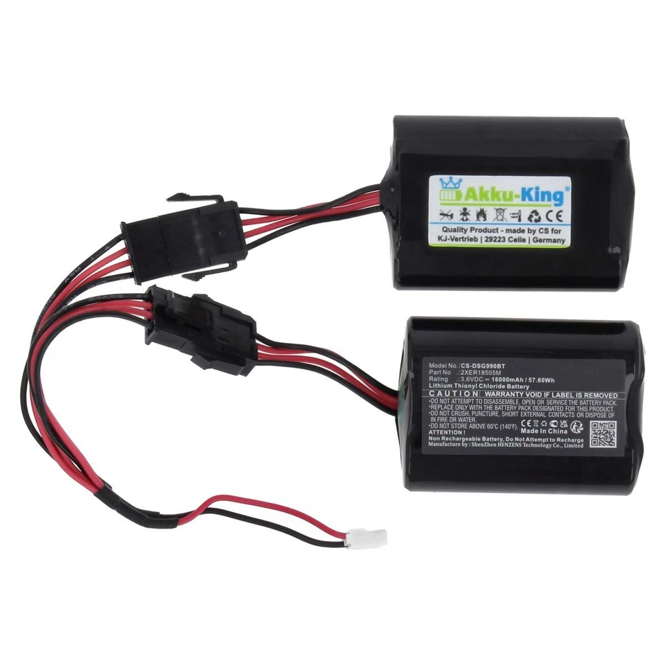 MARKENLOS Batterie für Visonic MCS-720B MCS-740 siren - 2XER18505M BATCS740 BAT-MCS740