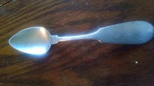 Coin Silver Antique WH Talbott & Co., Ind. 61/4" Fiddle Handle Spoon  - Picture 1 of 3