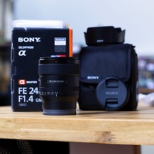 Sony SEL24F14GM FE 24mm F1.4 GM Wide Angle Prime Lens - Excellent Condition