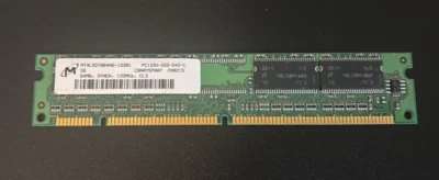 Micron 64MB SDRAM PC133U CL3 168-Pin DIMM MT4LSDT864AG-133B1 Memory Tested - Image 1 of 2