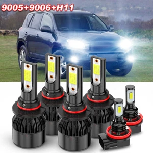For Toyota RAV4 2006-2007 2008 2009 2010 2011 2012 LED Headlight Bulbs+Fog Light - Picture 1 of 16