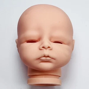 Vintage Reborn Doll Head Cheryl Webber Unpainted Unused 5.25” Parts Replacement - Picture 1 of 8