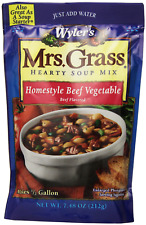 Mrs. Grass Beef Vegetable Hearty Homestyle Soup Mix 7.48 oz Cans, Pack of 8