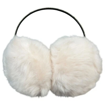 Девочек зимние теплые регулируемый искусственного меха мягкий плюшевый наушники уха грелки - бежевый - Изображение 1 из 4