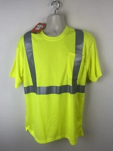 CornerStone Mens Short Sleeve Safety Reflective Sz L T-Shirt CS401 - Picture 1 of 4