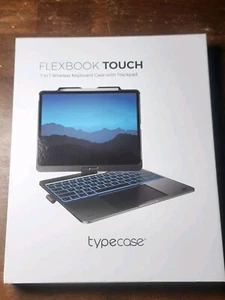typecase Flexbook Touch Case with Keyboard for iPad Pacific/Ocean Blue - Picture 1 of 4