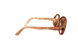 TED LAPIDUS Paris France 751 52/20 Eyeglasses Vintage Brown/Beige 70s Glasses - Picture 1 of 12