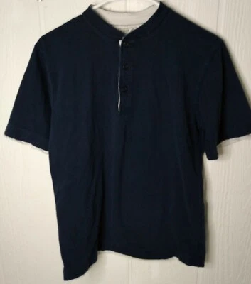 Camisa manga corta Urban Pipeline Big Boys XL 18/20 azul blanco ribete medio botón Foto 1 de 4