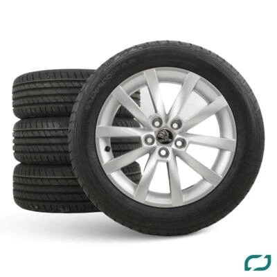 Original Skoda Scala Sommerräder Sommerreifen 16 Zoll 205/55 R16 91V DEMO - Bild 1 von 4