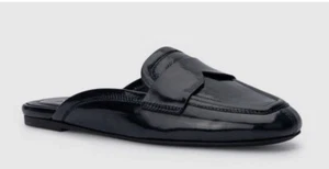 Aquatalia Jayleen Patent Leather Mule in Dark Green Size 7.5 - Picture 1 of 11