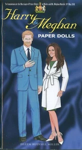 Harry & Meghan Commemorative Paper Dolls 2018 Eileen Miller 14 Moden ungeschnitten - Bild 1 von 6