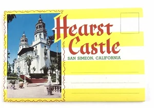 Vtg SOUVENIR POSTCARD FOLDER HEARST CASTLE SAN SIMEON CALIFORNIA - Picture 1 of 7