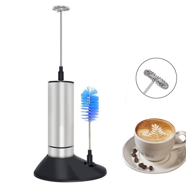 Dual Head Electric Egg Beater Milk Frother USB Charging Mixer For Coffee Drink Photo Related