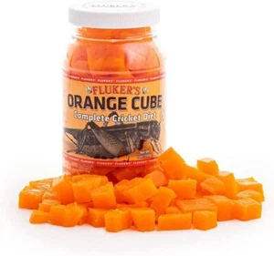 Flukers Orange Cube Complete Cricket Diet 12 oz Jar - Picture 1 of 1