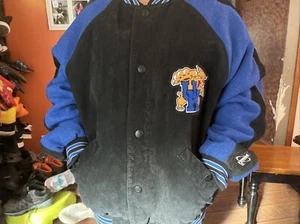 Vintage Kentucky Wildcats Winter Jacket Logo Athletic Mens L Leather Jacket - Picture 1 of 7