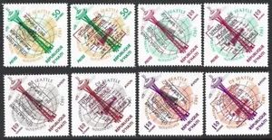 Haiti 1963 Space Complete Ovpt Set of 8 values VF-NH CV $10.40 - Bild 1 von 2