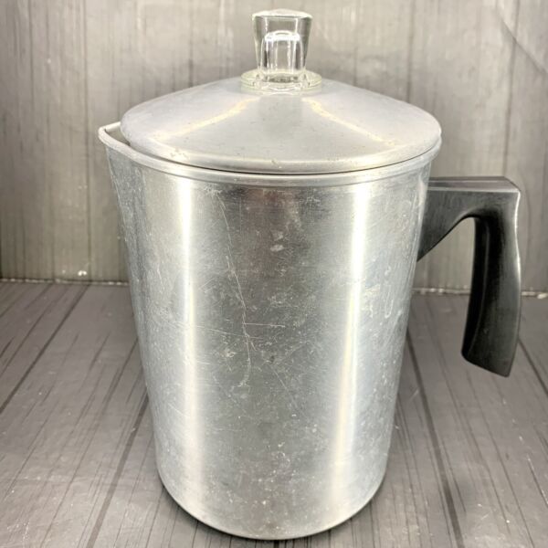 Vintage West Bend Kwik Drip Coffee Maker Percolator Pot Aluminum Stove Top Photo Related