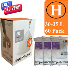 Simplehuman Bin Liners H Code h size H simple human bin bags Size H - Pack of 60