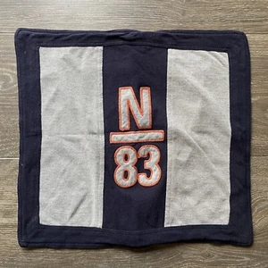 Vintage NAUTICA 16 x 16 Pillow Cover Boys Embroidered Sports Athletic - Picture 1 of 5