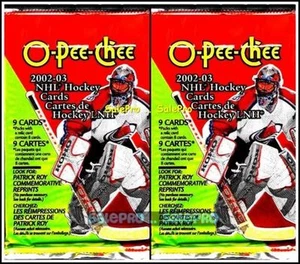 2x OPC 2002 HOCKEY PAQUETES SELLADOS LOTE LIMITADO ALEATORIO CAMISETA PATRICK ROY AUTÓGRAFO - Imagen 1 de 2