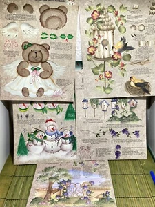5 VTG Dewberry Painting Patterns Christmas Gated Garden Reusable Teaching Guides - Picture 1 of 2