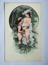 SEXY vintage nude nu erotic cartolina CPA postcard 17