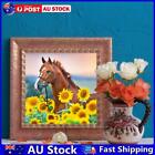 5D Diy Diamond Painting Kits Full Square Drill Sunflower Horse Mosaic Picture Au