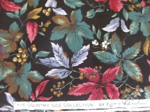 OOP Hoffman Cotton Fabric ~ Tossed Autumn Leaves ~ 32" x 43" - Picture 1 of 3