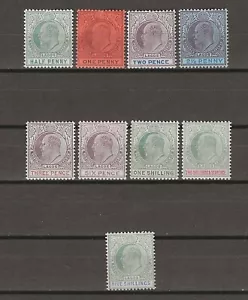 NIGERIA/LAGOS 1904 SG 44/52 MINT - Picture 1 of 2