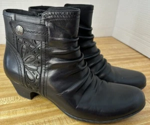 Rockport Womens Abilene Boots in Black Size 9.5N Leather Upper - Picture 1 of 15