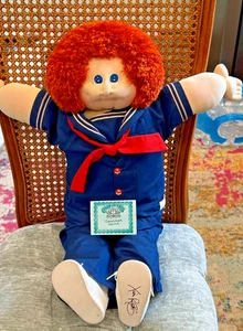 1984 Little People Red Fuzzy Hair Christopher Casimir Soft Sculpt Cabbage Patch - Picture 1 of 15