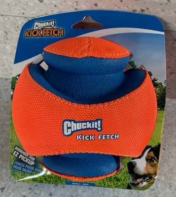 Chuckit! Dog KICK FETCH Durable Canvas Toy Ball - Orange/Blue - S - Image 1 of 4