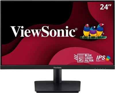 ViewSonic VA2409M 24 Inch Monitor 1080p IPS Panel - Certified Refurbished - Image 1 of 4