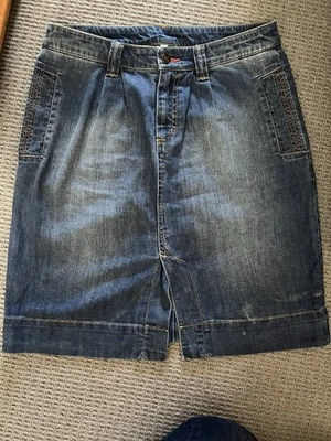 Joules Denim Skirt Size 10 - Image 1 of 4