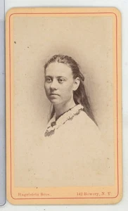 Frau mit langen Haaren Hagelstein Bros New York CDV Carte De Visite um 1880 - Bild 1 von 2