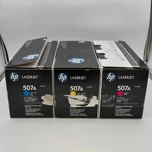New HP 507A CE401A CE402A CE403A Multi-Color Toner Cartridges Tri Pack - Picture 1 of 2