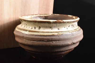 S3438: QUEMADOR DE INCIENSO japonés antiguo Karatsu-ware ceremonia del té Foto 1 de 4