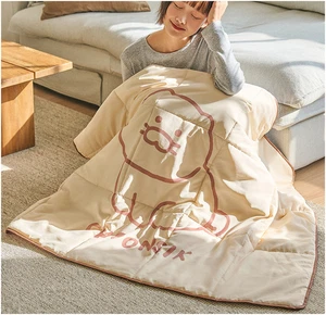 Kakao Friends Choonsik Foldable Padded Blanket  100 × 130 cm Lightweight & Warm - Picture 1 of 15