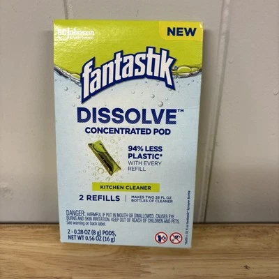 Fantastik Dissolve Concentrated Pod Kitchen Cleaner Refills Citrus Eco Friendly - Image 1 of 4