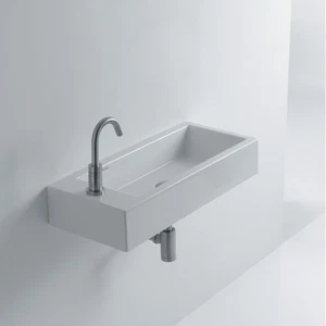 WS Bath Collections Hox Mini 45R WS05301F Hox 17-4/5" Ceramic - White - Picture 1 of 1