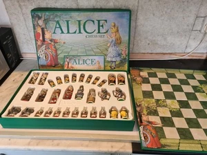 The Alice Chess Set MPL Games Vintage Hand Painted Complete Amazing Please Read - Picture 1 of 24