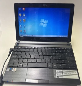 Gateway LT4008u Nero Slim Compatto Portatile Intel Atom N2600 10.1" LED LCD -Funziona! - Foto 1 di 10