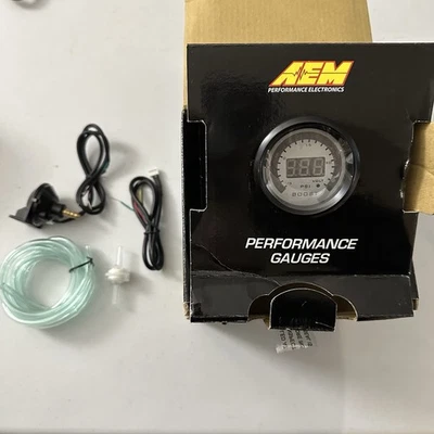 AEM 30-0309 X-Series 0-15 PSI Digital Boost/Fuel Pressure Gauge (52 mm) - Image 1 of 4