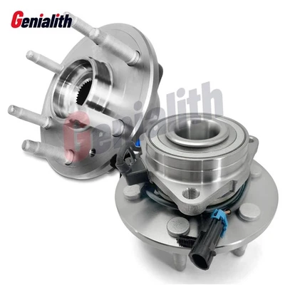 2x 4WD Front Wheel Hub Bearing for Chevy Silverado GMC Sierra 1500 Tahoe 6 Lugs Foto 1 de 4