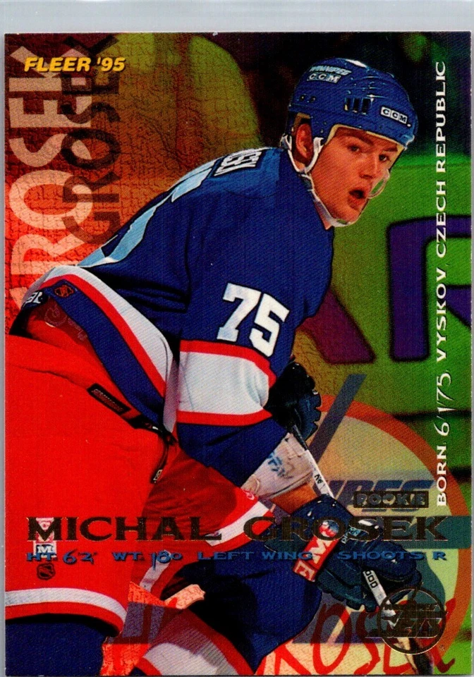 1995-96 Fleer Michal Grosek Rookie Winnipeg Jets #241 - Image 1 of 2